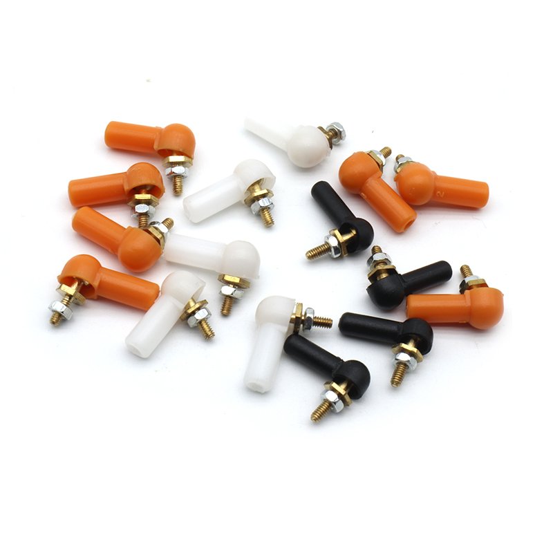 Aoda 10PC M2 M3 Ball Joint 2mm 3mm Linkage Rod Ball Head Connector L16/17mm Rod End for DIT RC Gasoline Boat Servo Spare Parts